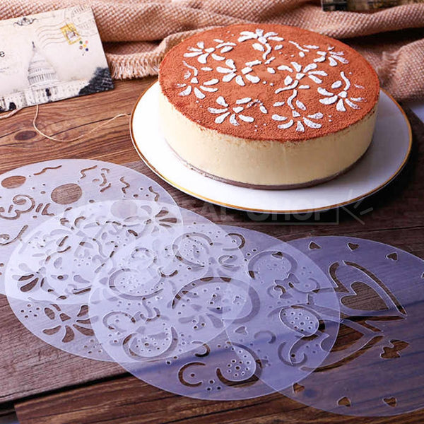 4 Sets - 8 Cake Stencils, Spray Mould, Fondant Decorating Sugarcraft –  Next Deal Shop EU