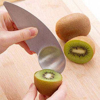 2 in 1 Stainless Steel Kiwi Cutter with Half Dig Spoon – Next Deal