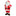 2021 Adorno navideño de Papá Noel con antifaz pintado a mano