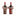 Set de housses de bouteilles de vin en toile de jute sur le thème de Noël (paire de 2)