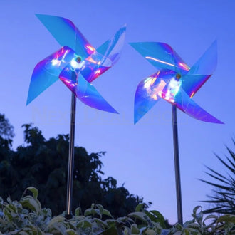 Solar-Powered Windmills Stake Light