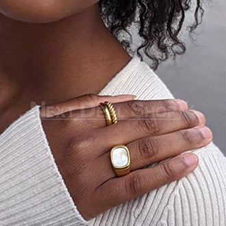 18K Plated Gold Ring