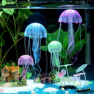 5 Pieces of Assorted Artificial Jellyfish - Perfect For Aquarium Fish Tank!