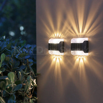 Dazzling Solar Powered Up & Down Garden Wall Light