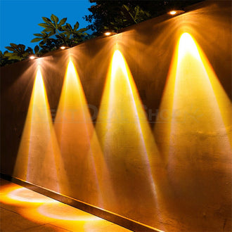 Solar Powered LED Outdoor Wall Lamp