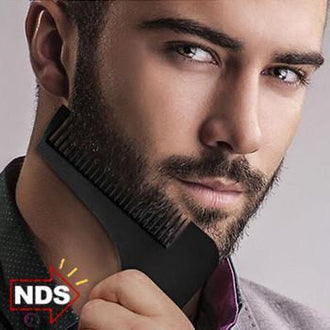 Perfect Beard Shaping Tool - Line it up, Shave over the edge, Perfect lines!